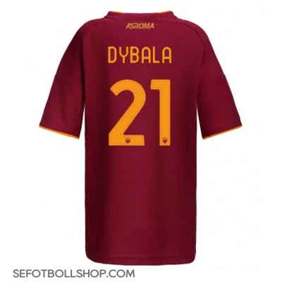Billiga AS Roma Paulo Dybala #21 Hemma fotbollskläder Dam 2025-26 Kortärmad Billiga AS Roma Paulo Dybala #21 Hemma fotbollskläder Dam 2025-26 Kortärmad
